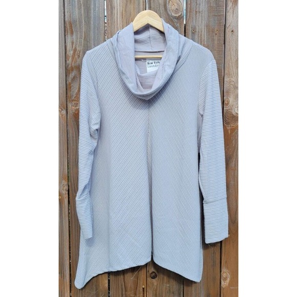 New York Laundry Slouch Neck Long Sleeve Khaki Womens Tunic Size 1X NWT - Picture 1 of 6